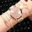 ست ساعت Quartz پروانه‌ای و دستبند پنج تکه دخترانه